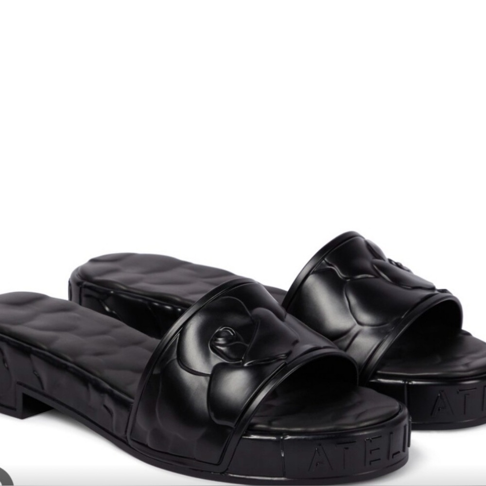 Valentino Garavani Atelier Rose Slide Sandals Platform Valentino Sandals
